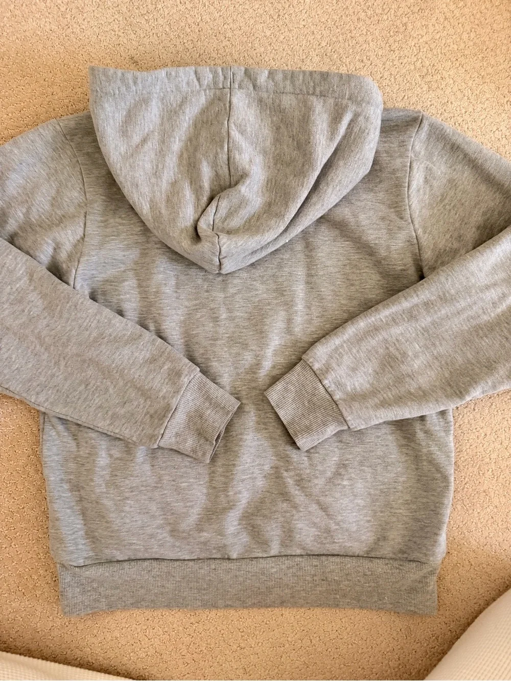 ALO Yoga Light Gray Zip-Up Hooded Sweatshirt